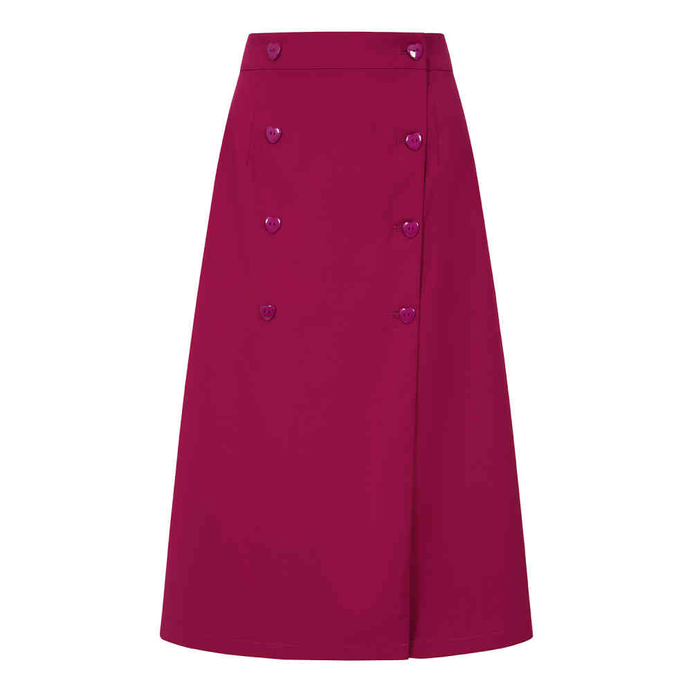 Banned - Hanna Heart Jupe longue - Rose